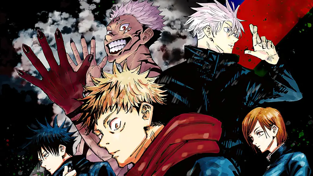 Para karakter utama dalam Jujutsu Kaisen