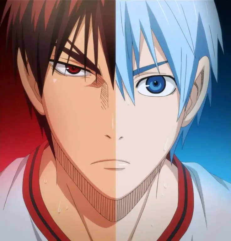 Gambar karakter-karakter utama dalam anime Kuroko no Basket