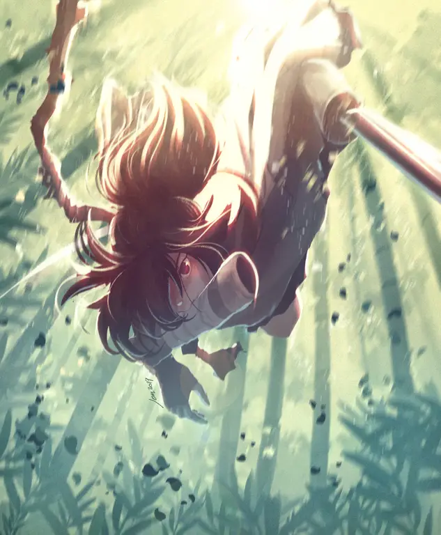 Ilustrasi karakter dari anime Dororo