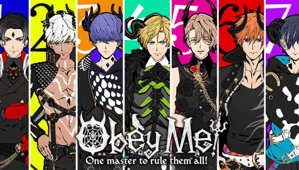 Para karakter utama dalam anime Obey Me!