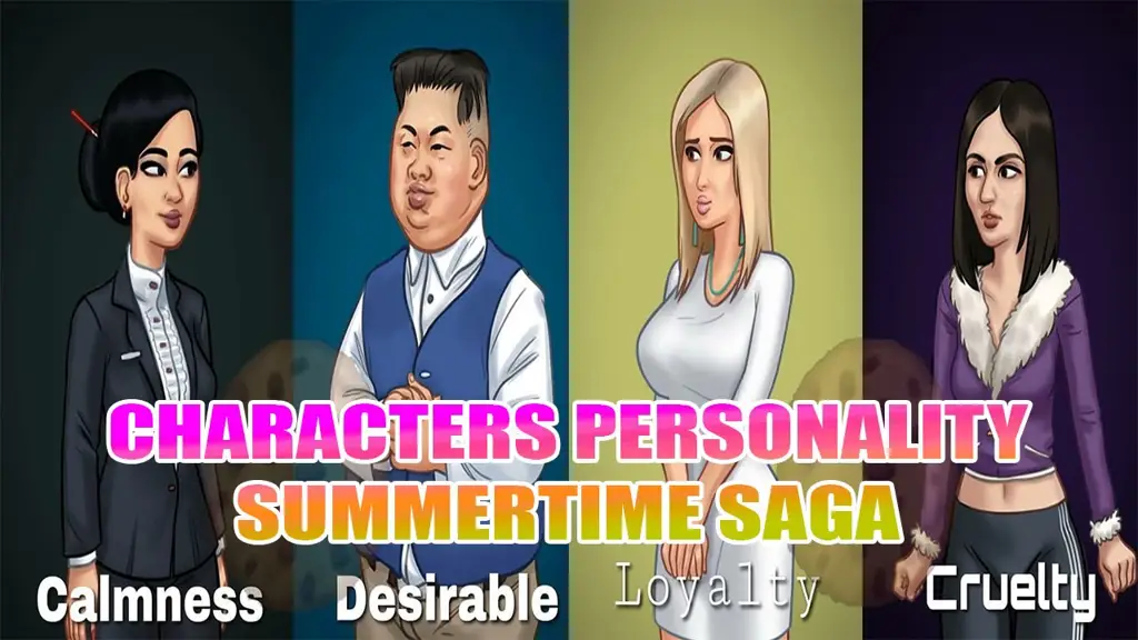 Karakter-karakter dalam game Summertime Saga