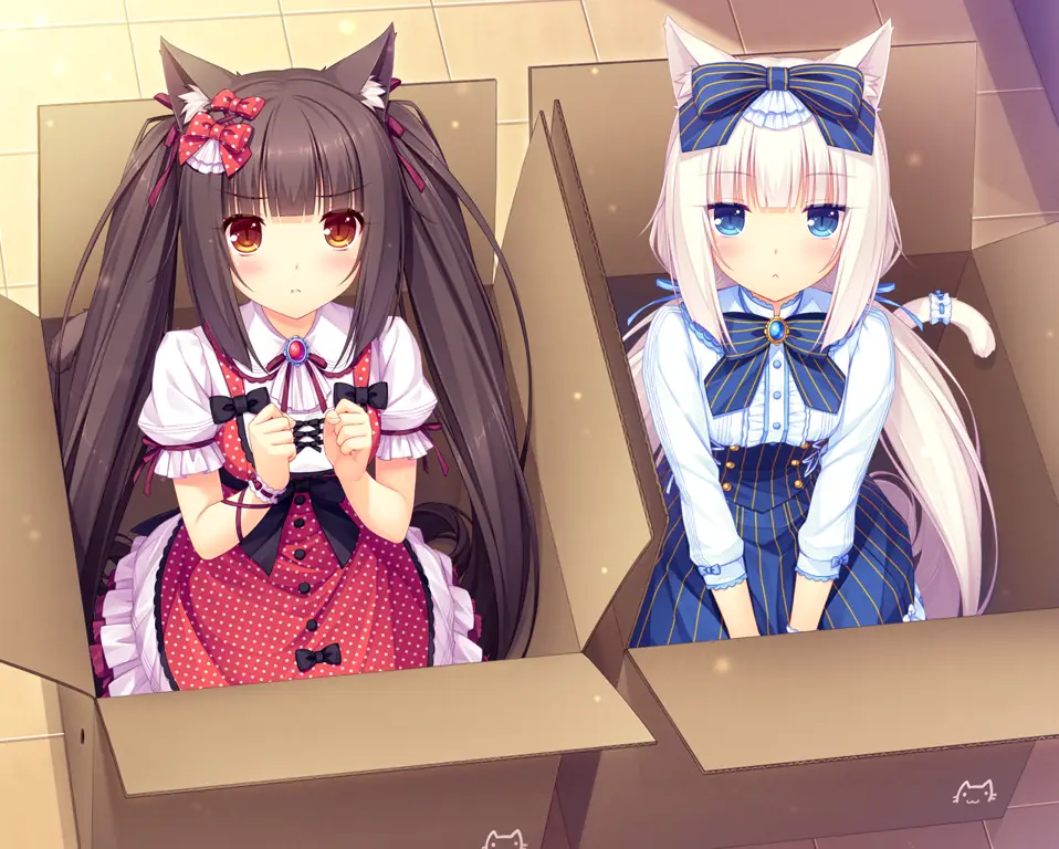 Gambar karakter-karakter kucing imut di Nekopara