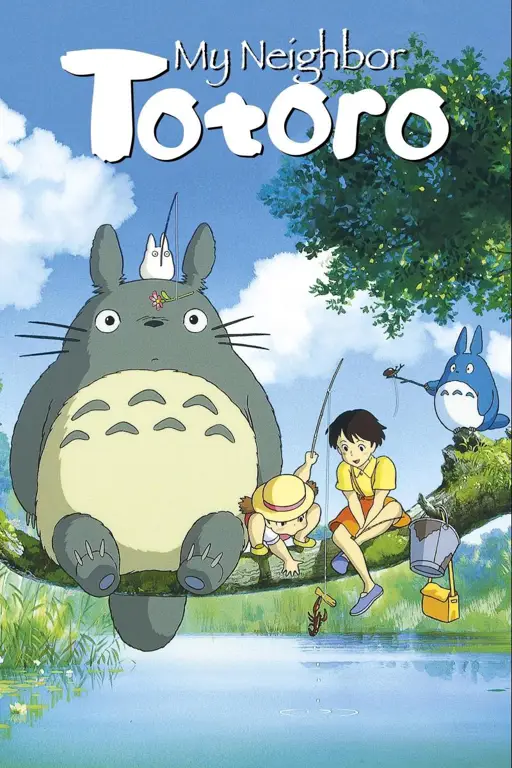 Ilustrasi karakter-karakter dalam film My Neighbor Totoro