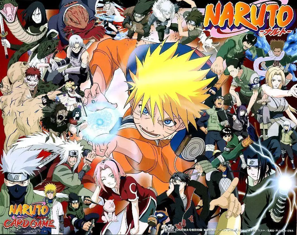 Foto grup para karakter Naruto