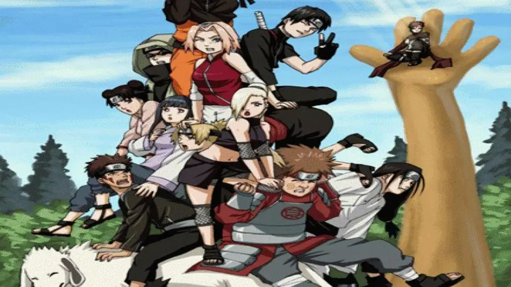 Foto kelompok karakter Naruto