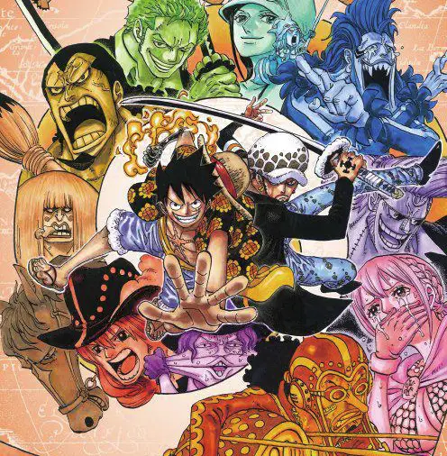 Gambar para karakter One Piece di Dressrosa