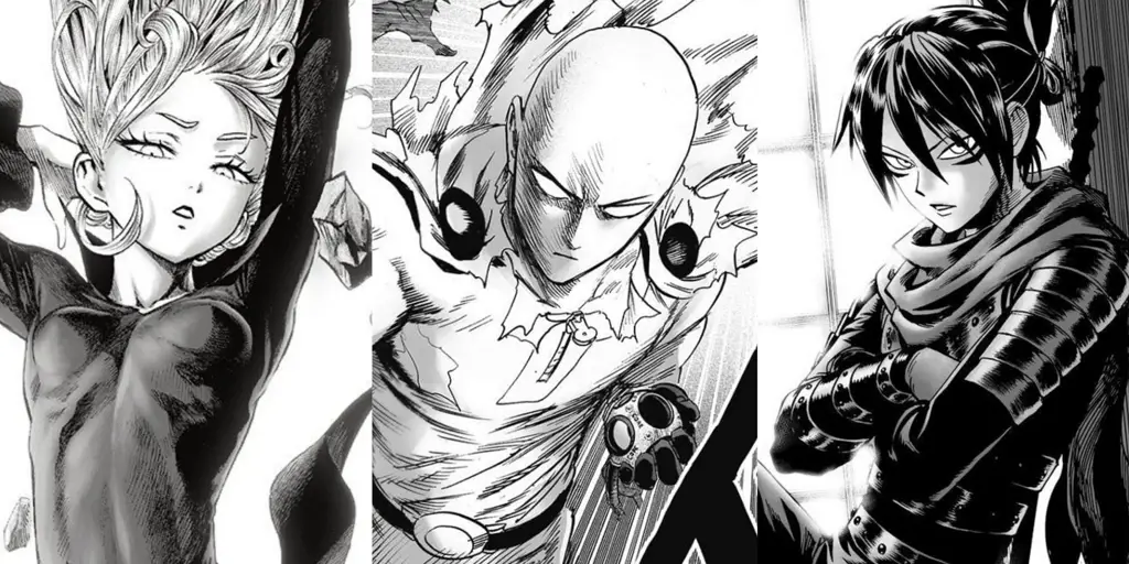 Gambar berbagai karakter One Punch Man