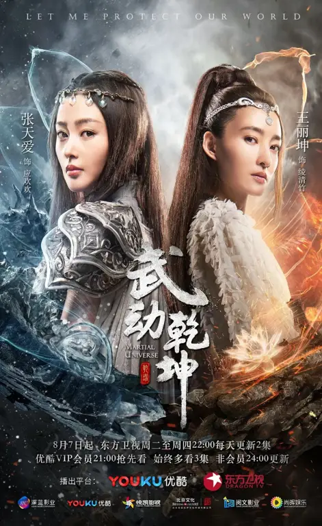 Para karakter dalam anime Martial Universe