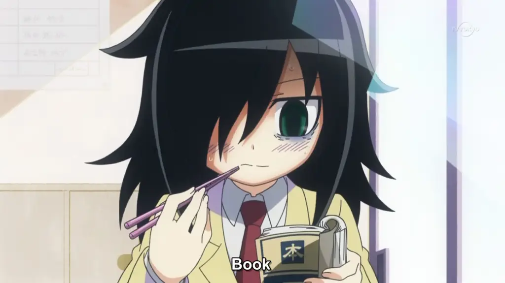 Gambar berbagai karakter pendukung dalam anime Watamote