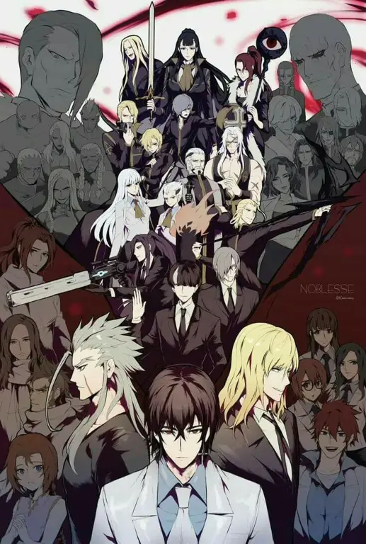 Sejumlah karakter dalam anime Noblesse berkumpul