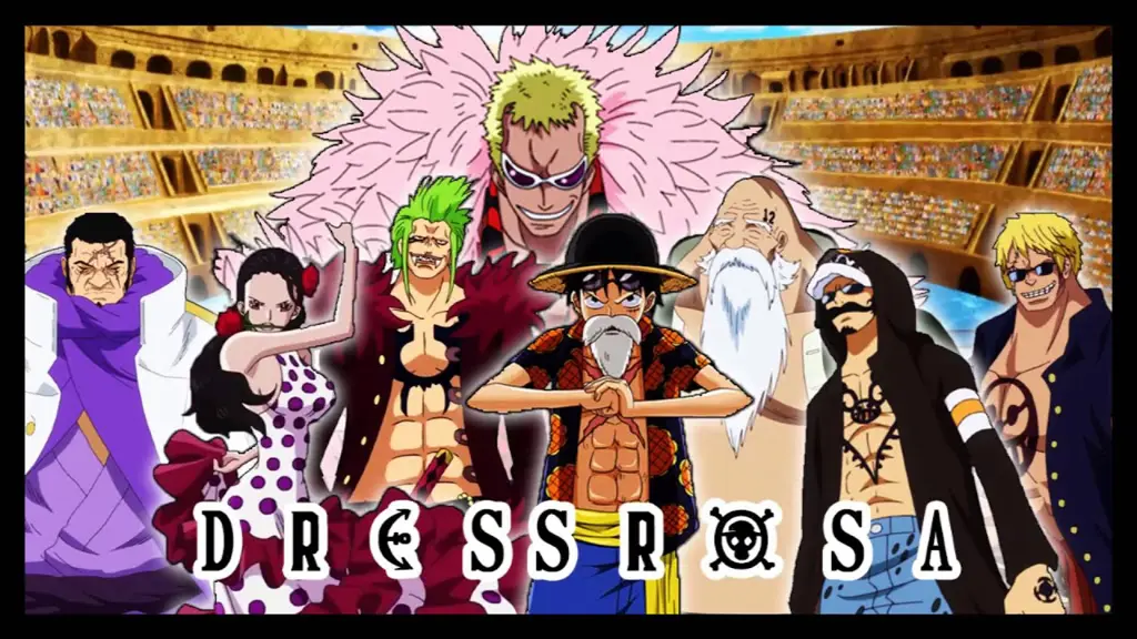 Para karakter One Piece di arc Dressrosa