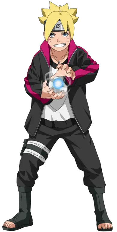 Gambar para karakter utama di Boruto