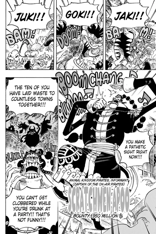 Ilustrasi karakter One Piece di chapter 991