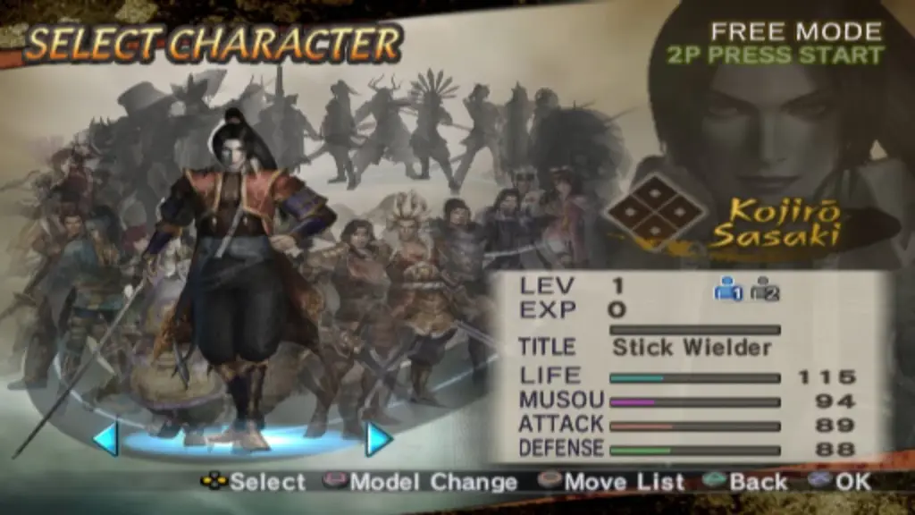 Gambar karakter-karakter samurai dalam game Basara