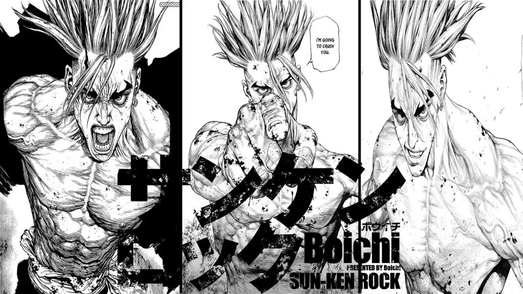 Para karakter utama dalam manga Sun Ken Rock