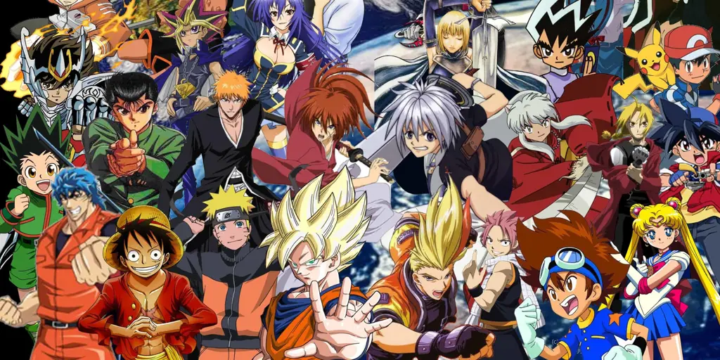 Karakter-karakter terkenal dari kerajaan anime Berbagai karakter anime yang ikonik