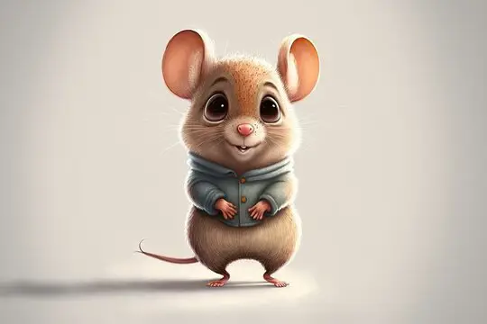 Karakter-karakter tikus animasi yang lucu dan menggemaskan