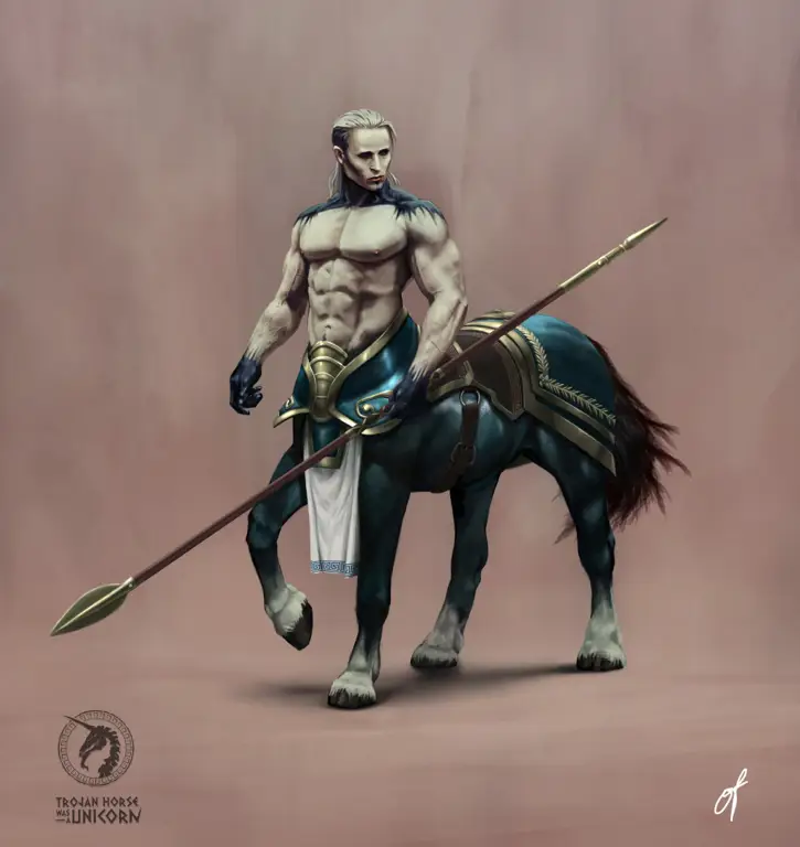 Gambar para karakter utama Centaur no Nayami