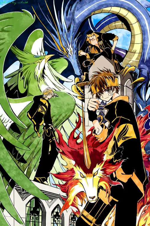 Gambar para karakter dalam anime Tsubasa: Reservoir Chronicle