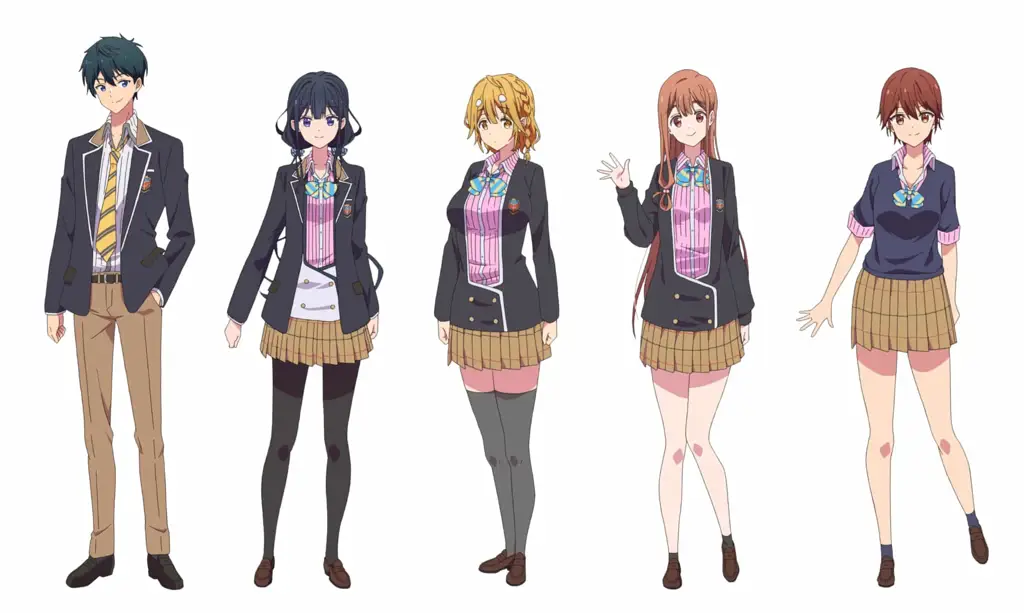 Desain karakter dalam anime Masamune-kun's Revenge