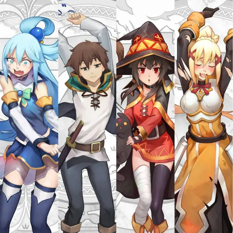 Ilustrasi karakter KonoSuba