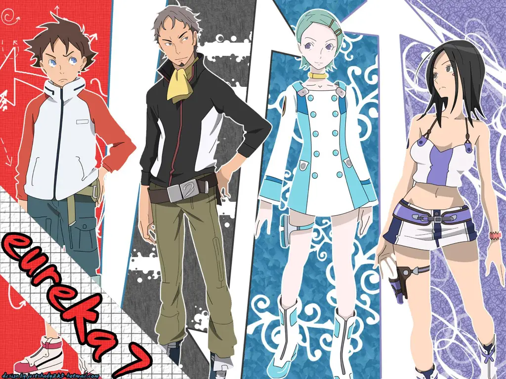 Potret karakter utama Eureka Seven