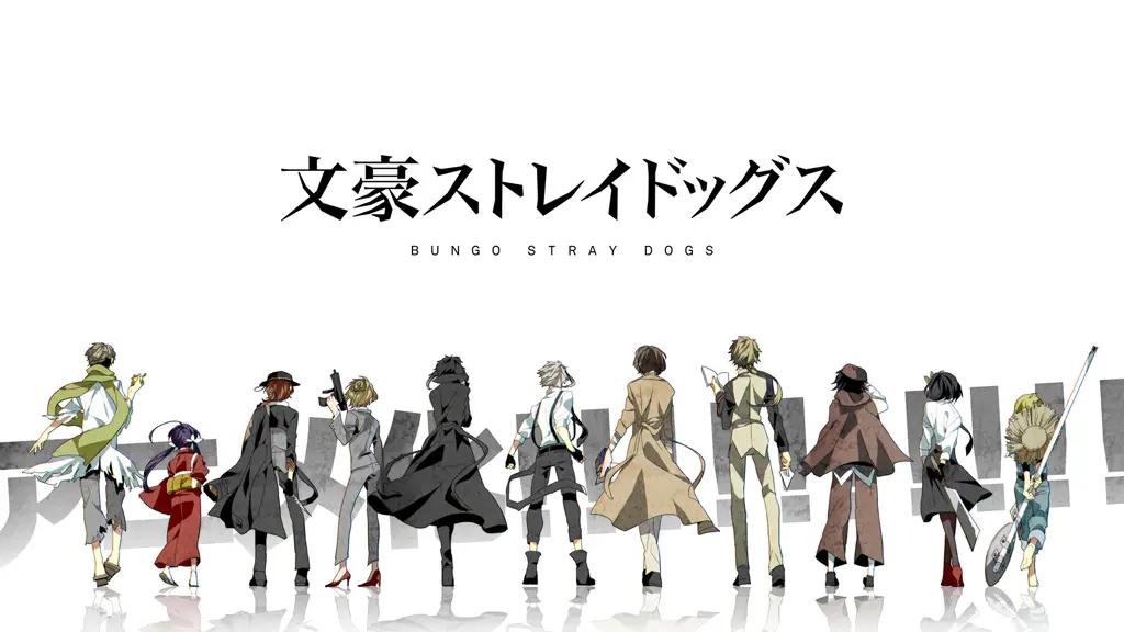 Gambar karakter-karakter utama di Bungou Stray Dogs season 2