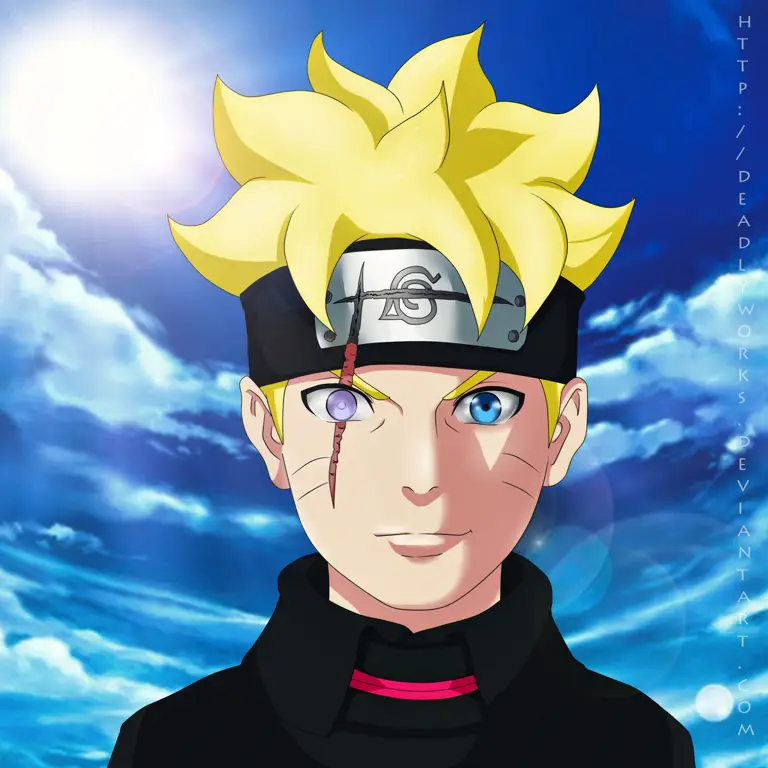 Gambar karakter-karakter anime Boruto