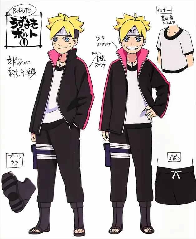 Gambar karakter-karakter anime Boruto