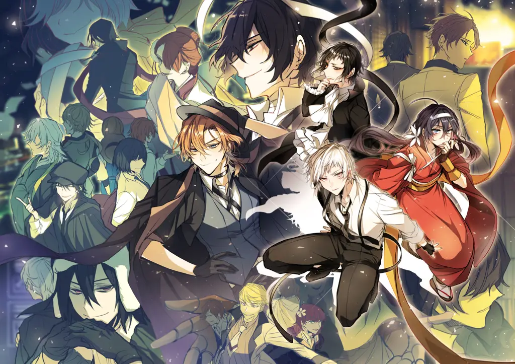 Gambar para karakter Bungou Stray Dogs