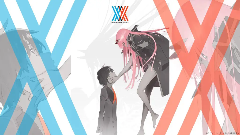 Gambar para karakter utama di Darling in the Franxx