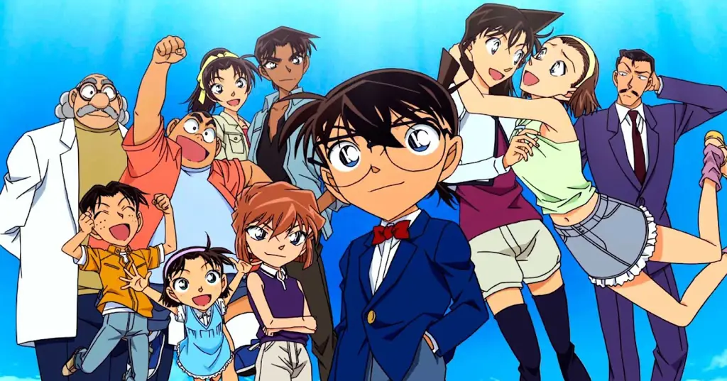 Gambar karakter-karakter utama Detective Conan