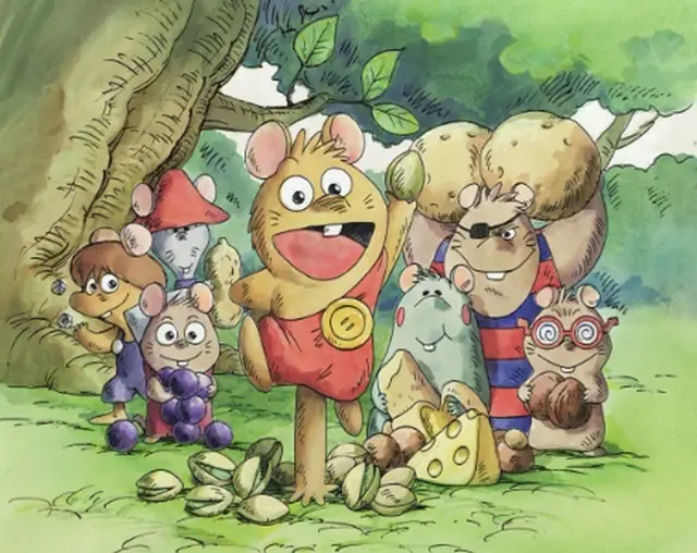 Gambar karakter-karakter utama dalam anime Gamba