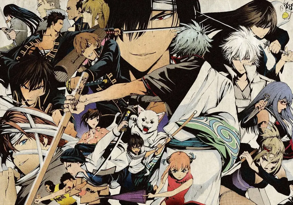 Gambar para karakter Gintama