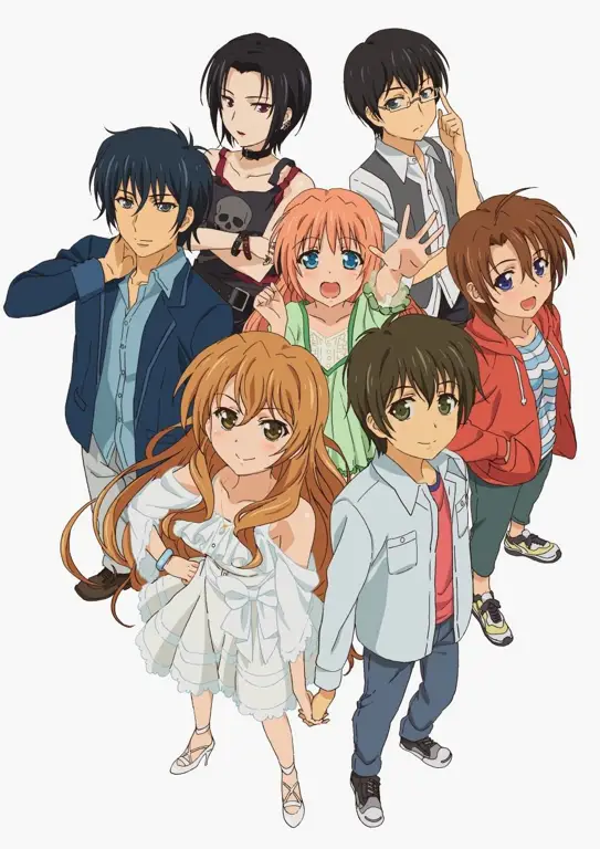 Gambar karakter-karakter utama dalam anime Golden Time