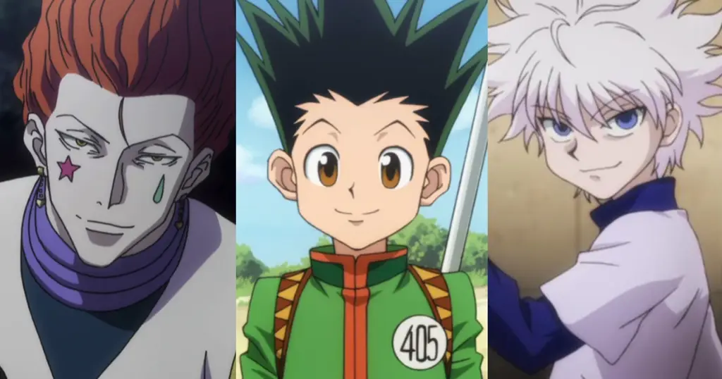 Gambar para karakter utama Hunter x Hunter