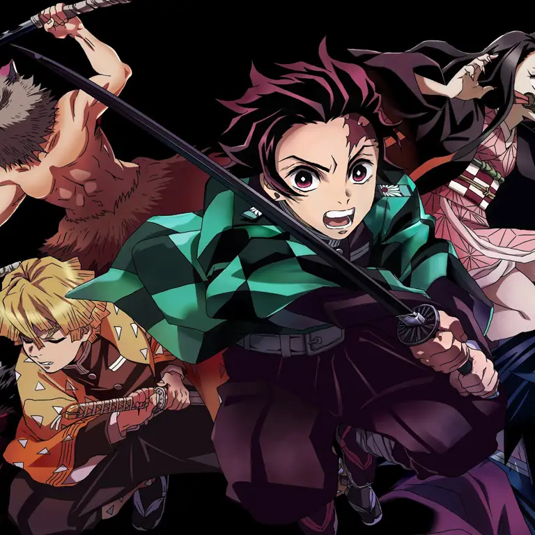 Gambar karakter utama Kimetsu no Yaiba