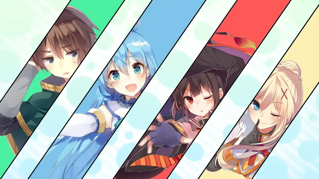 Gambar karakter utama Konosuba