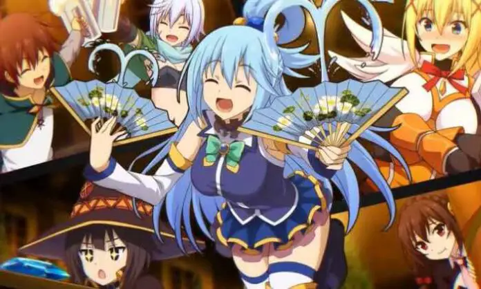 Gambar karakter utama Konosuba