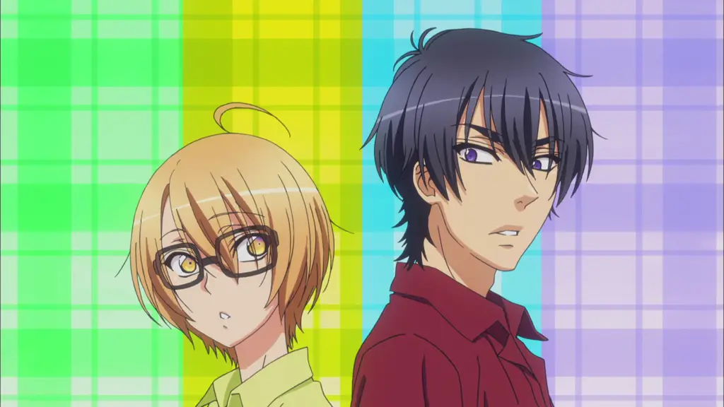 Gambar karakter-karakter utama dalam anime Love Stage!!