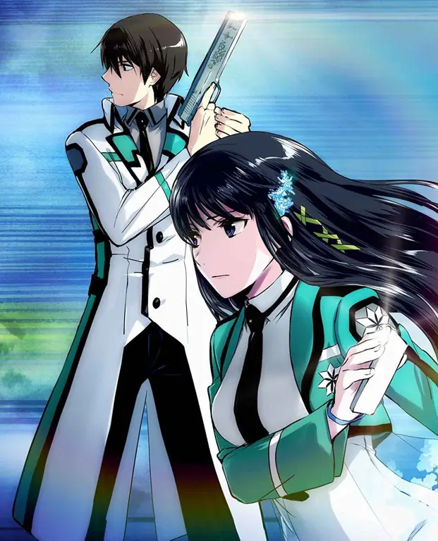 Gambar para karakter utama Mahouka Koukou no Rettousei