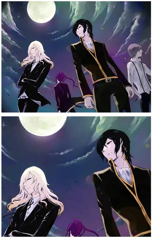 Gambar karakter-karakter utama dalam anime Noblesse