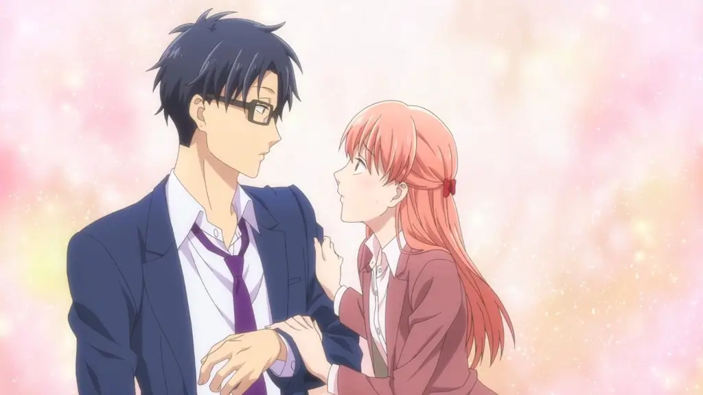 Gambar karakter-karakter utama dalam anime Wotakoi