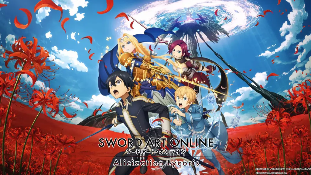 Gambar karakter-karakter utama di Sword Art Online 3 Alicization