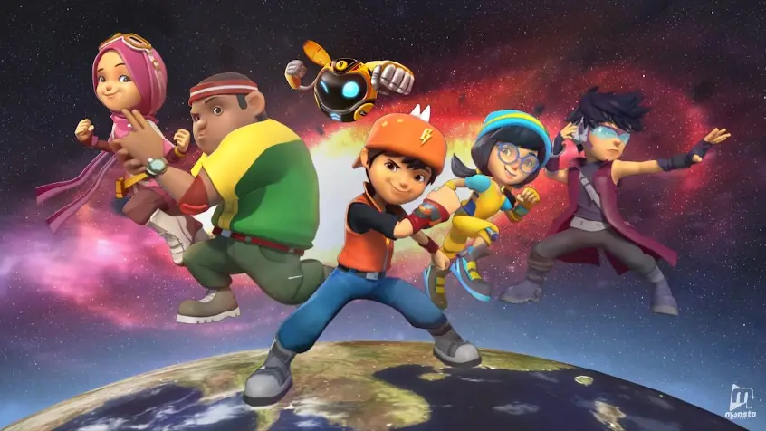 Gambar para karakter Boboiboy Galaxy