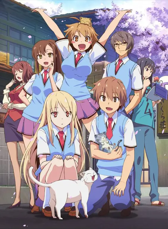 Gambar para karakter dalam Sakurasou no Pet na Kanojo