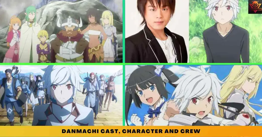 Gambar sekelompok karakter Danmachi