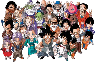 Gambar para karakter Dragon Ball Super