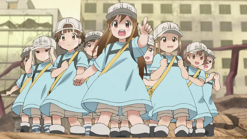 Karakter-karakter menggemaskan dalam anime Hataraku Saibou