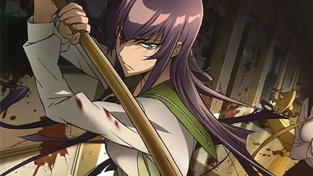 Gambar karakter-karakter utama dalam anime Highschool of the Dead